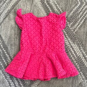 Ralph Lauren Kids Pink Eyelet Blouse